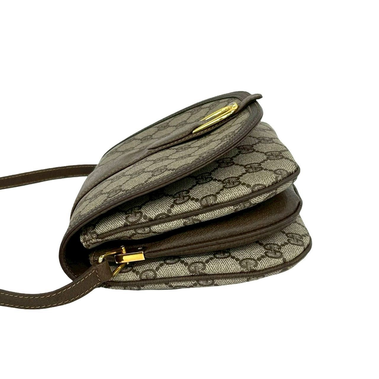 極 美品 GUCCI グッチ オールドグッチ ヴィンテージ GG ロゴ 金具
