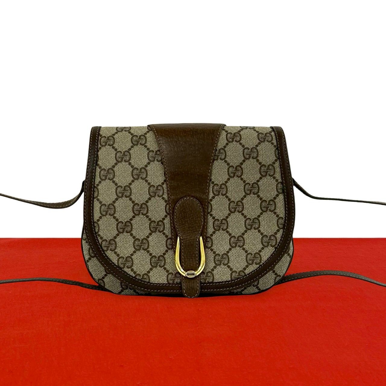 極 美品 GUCCI グッチ オールドグッチ ヴィンテージ GG ロゴ 金具