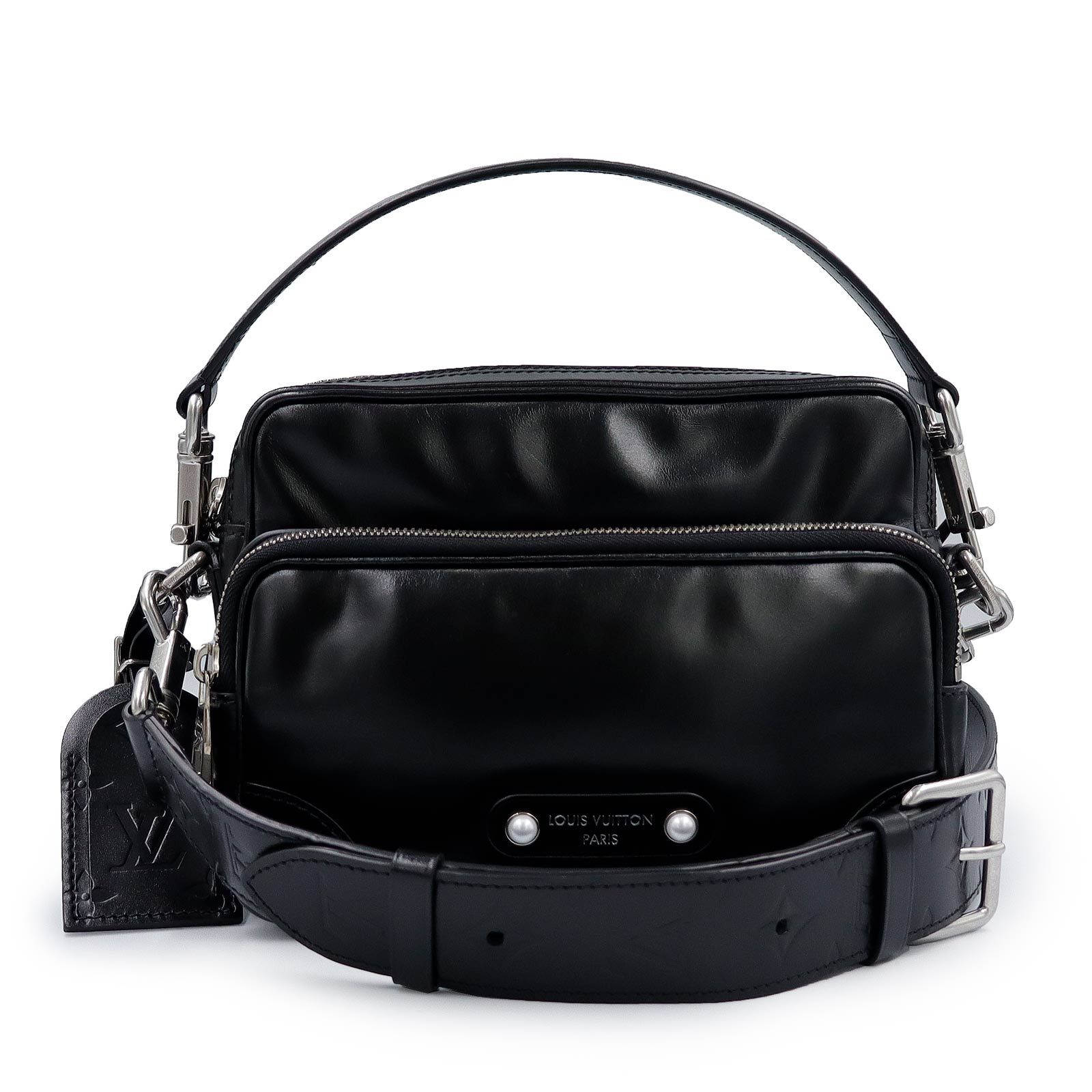 ルイ ヴィトン M13987 ナイル カーフスキン ブラック ショルダーバッグ 斜め掛け レザー アンティークシルバー金具 LOUIS VUITTON（未使用　展示品）