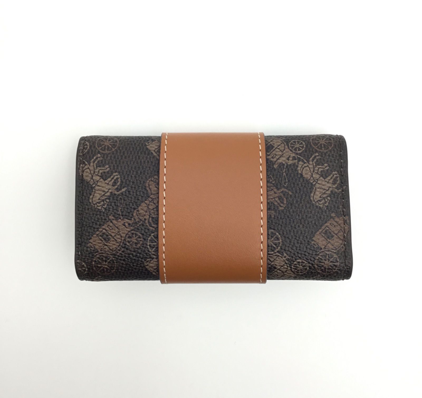 中古美品】コーチ COACH 6 リング キー ケース キーリング付き