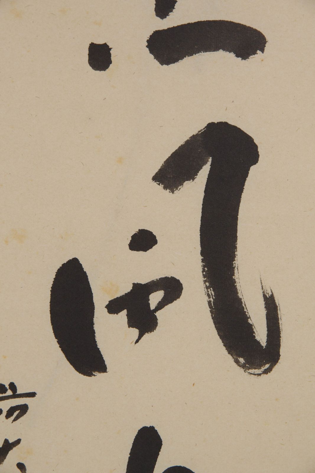 掛軸【前大徳 福本積應 一行書 薫風自南来】紙本 共箱 宝林寺 茶掛