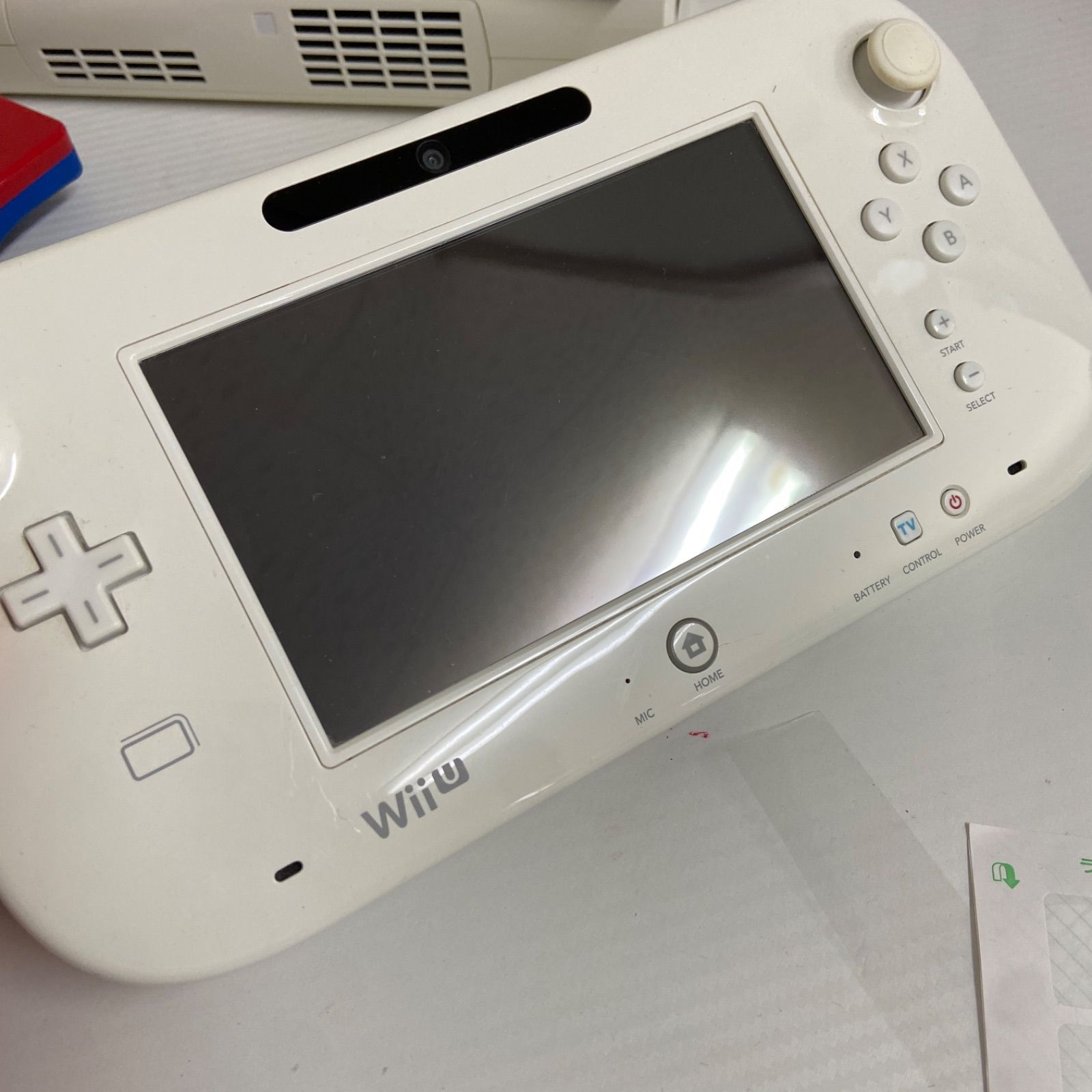 任天堂 Wii U 本体 豪華セット マイク・ハンドル・リモコン付き - メルカリ