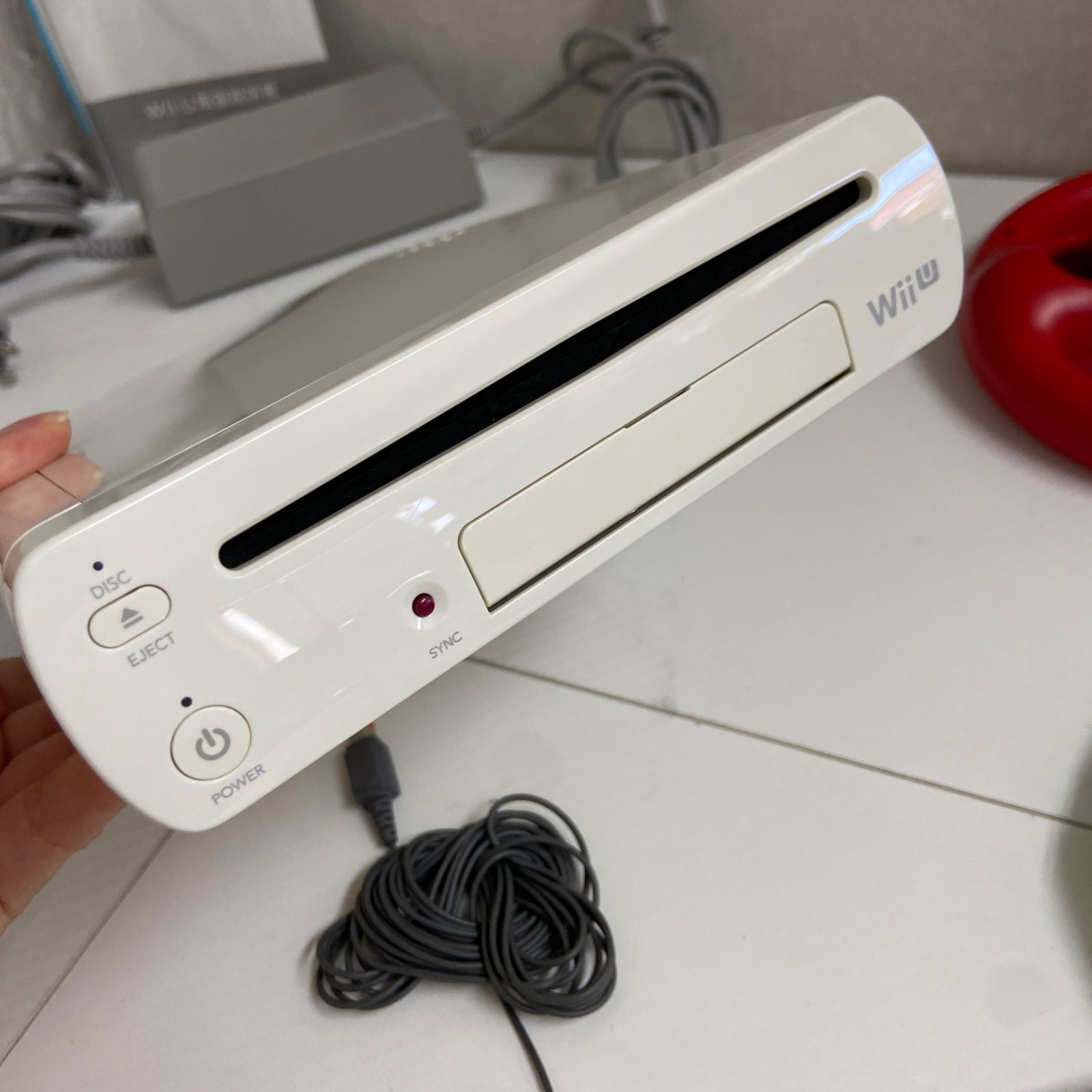 任天堂 Wii U 本体 豪華セット マイク・ハンドル・リモコン付き - メルカリ