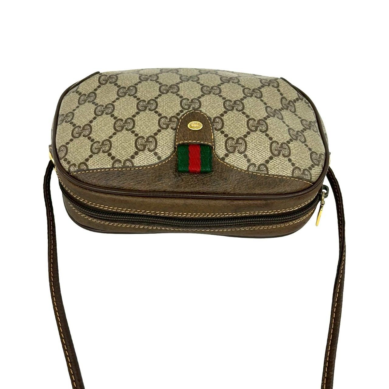極 美品 GUCCI グッチ オールドグッチ ヴィンテージ シェリーライン GG