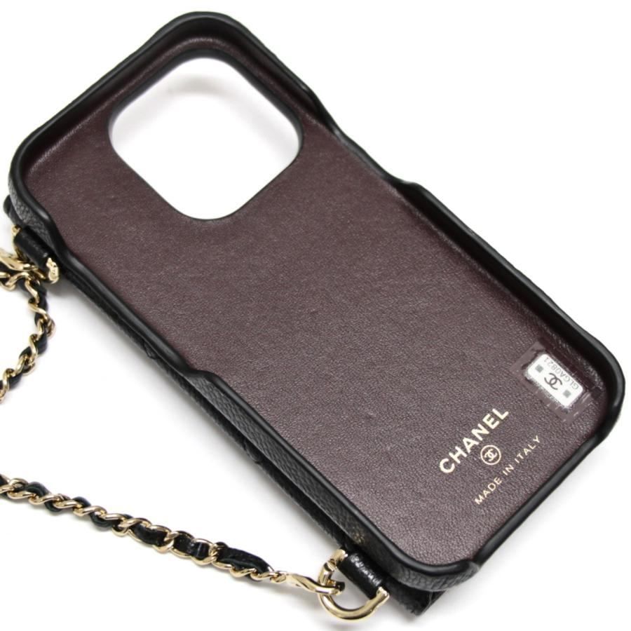 美品 シャネル iPhone 15 Pro スマホケース 黒 - メルカリ