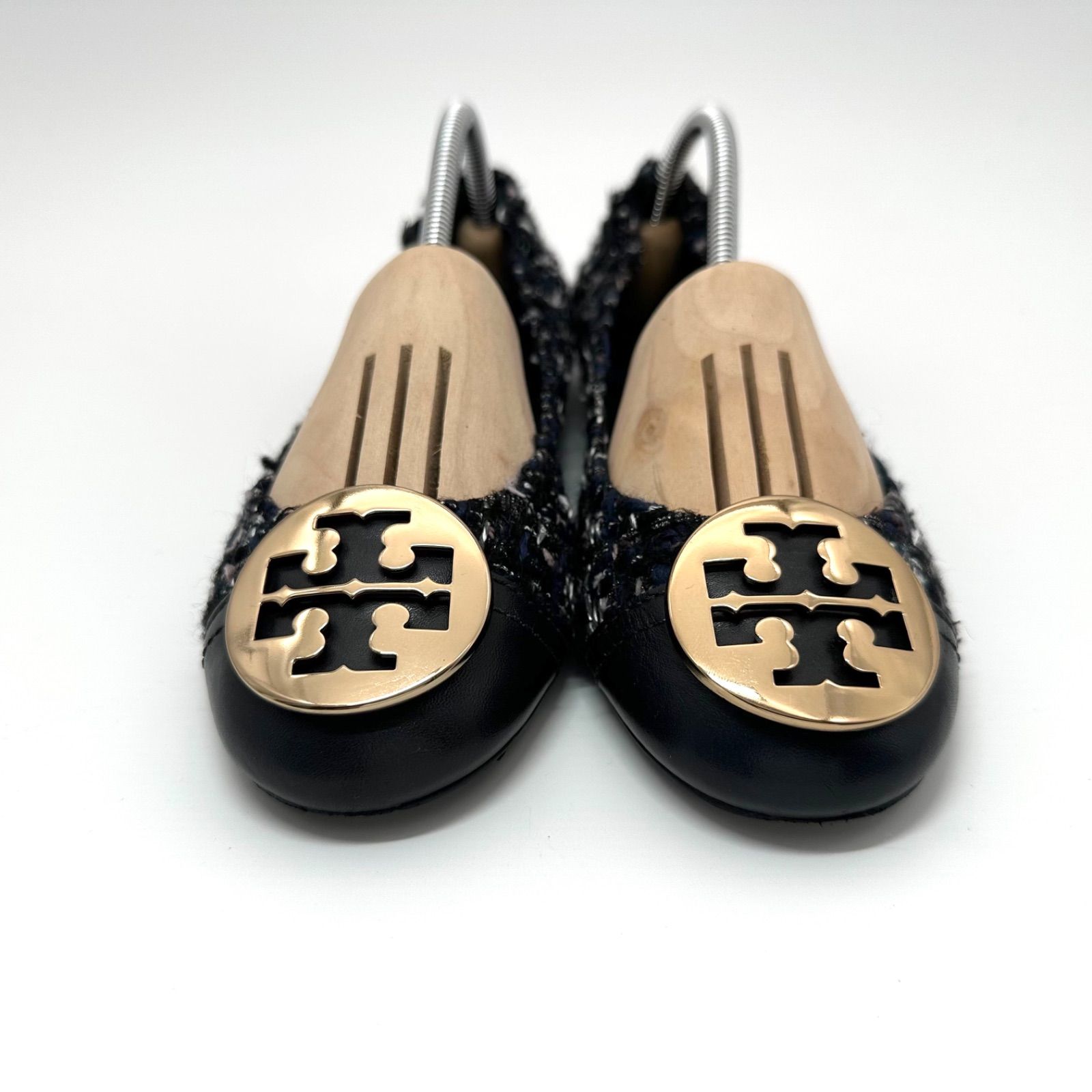 B5836】 TORY BURCH トリーバーチ バレエ フラットシューズ ネイビー