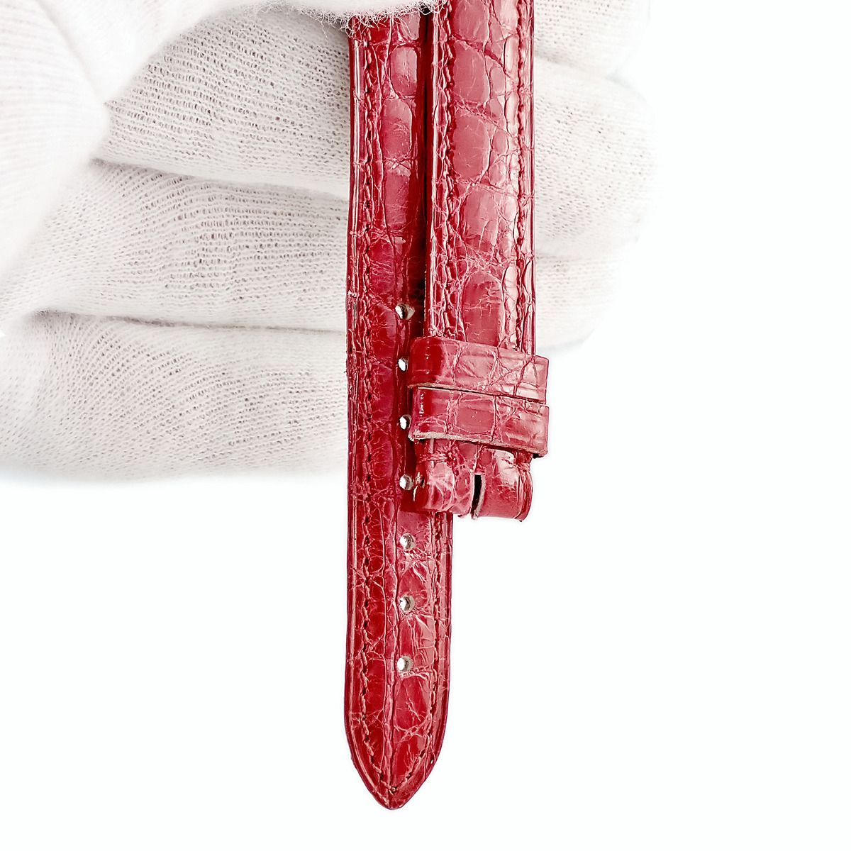 カルティエ Cartier 腕時計パーツ 純正 クロコバンド クロコダイル