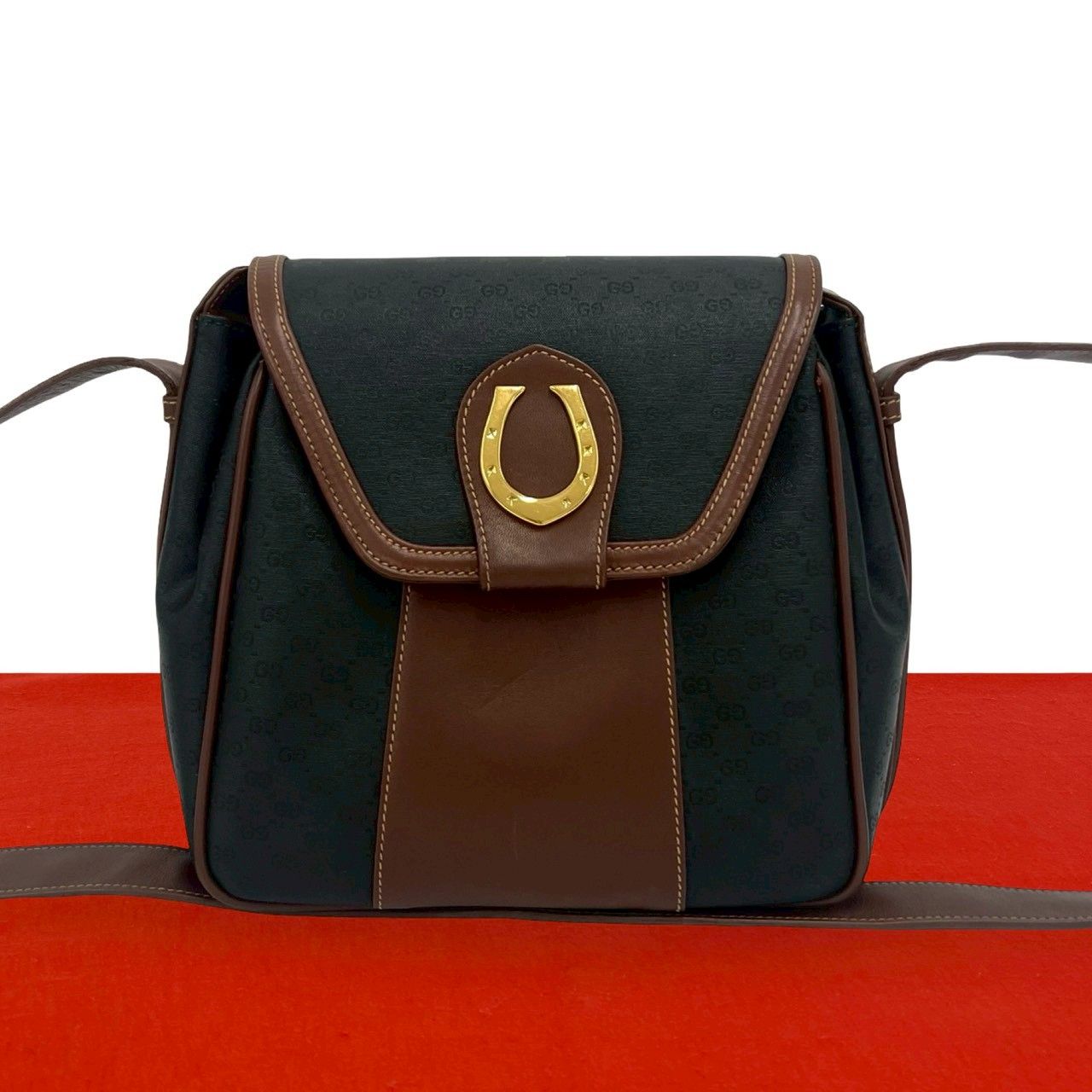 極 美品 GUCCI グッチ オールドグッチ ヴィンテージ マイクロGG 柄