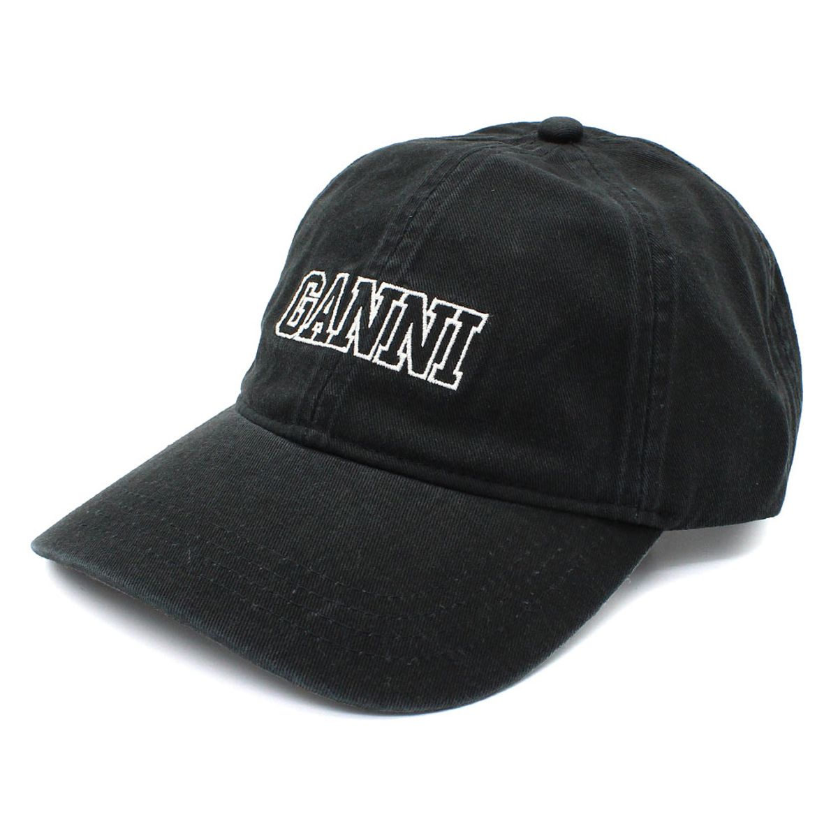 ガニー GANNI キャップ ベースボールキャップ 帽子 ロゴ A6300-099 レディース ブラック 海外正規品