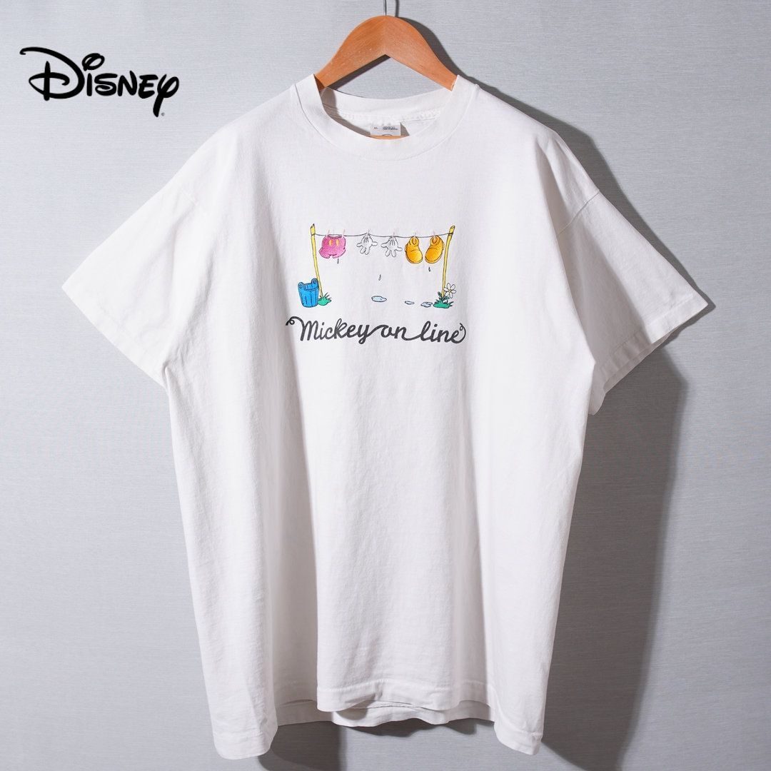 Disney - 【レア・米国製】ディズニーキャラクター Tシャツ 90s USA製 ディズニー Disney Tシャツ XL ホワイト 刺繍 ユニセックス