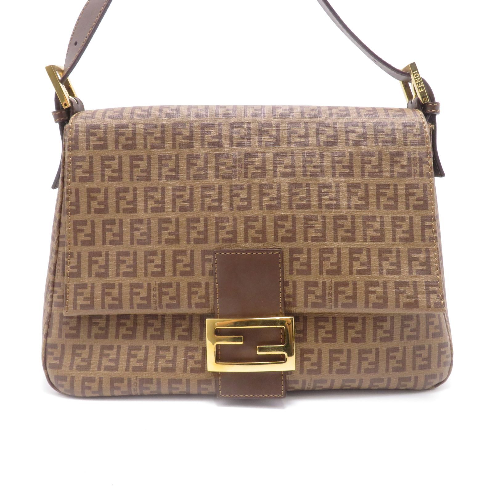 フェンディ 8BR001 ズッキーノ マンマバケット ショルダー MBZ603 FENDI フェンディ ズッキーノ マンマバゲット ベージュ/ダークブラウン