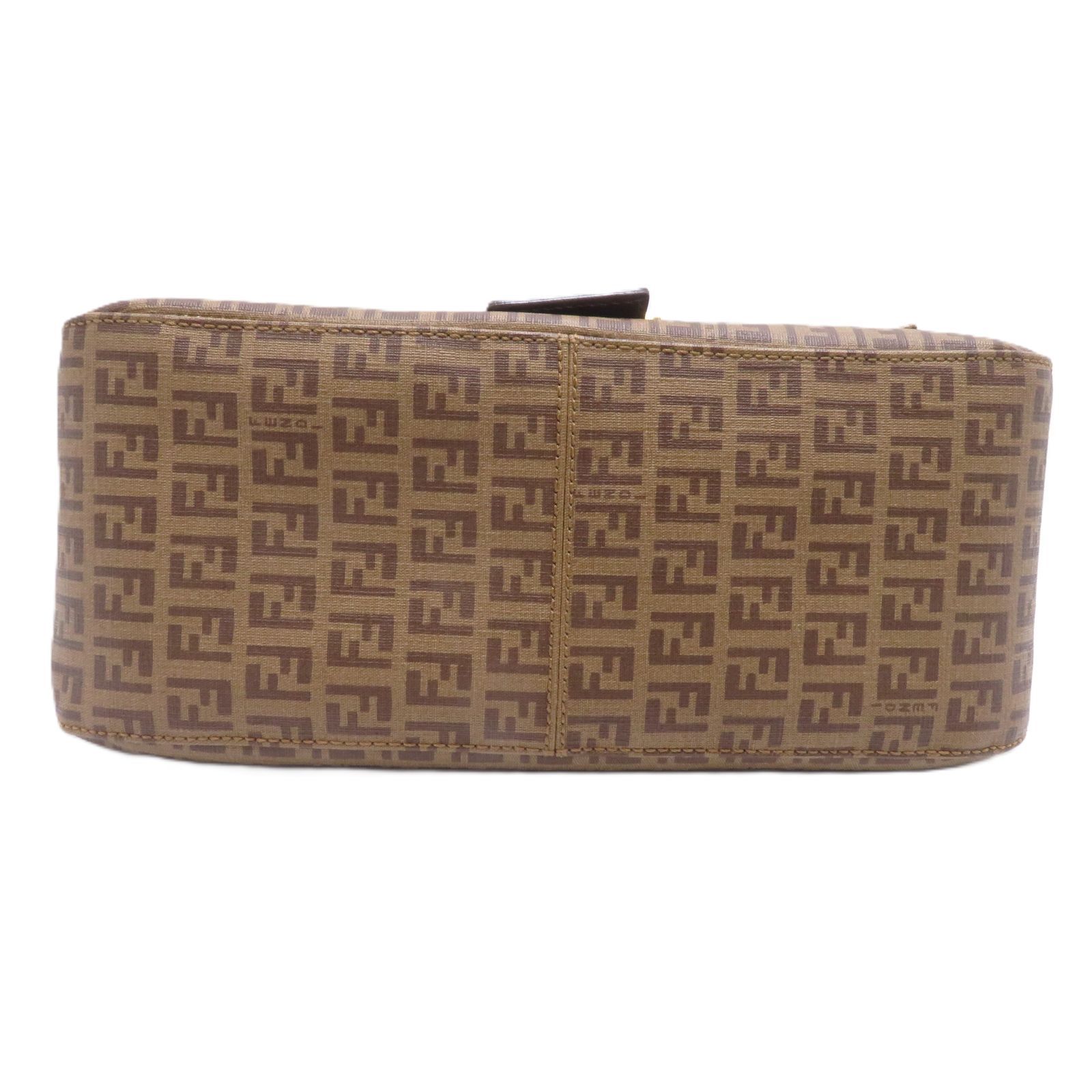 FENDI フェンディ ズッキーノ マンマバゲット ベージュ/ダークブラウン