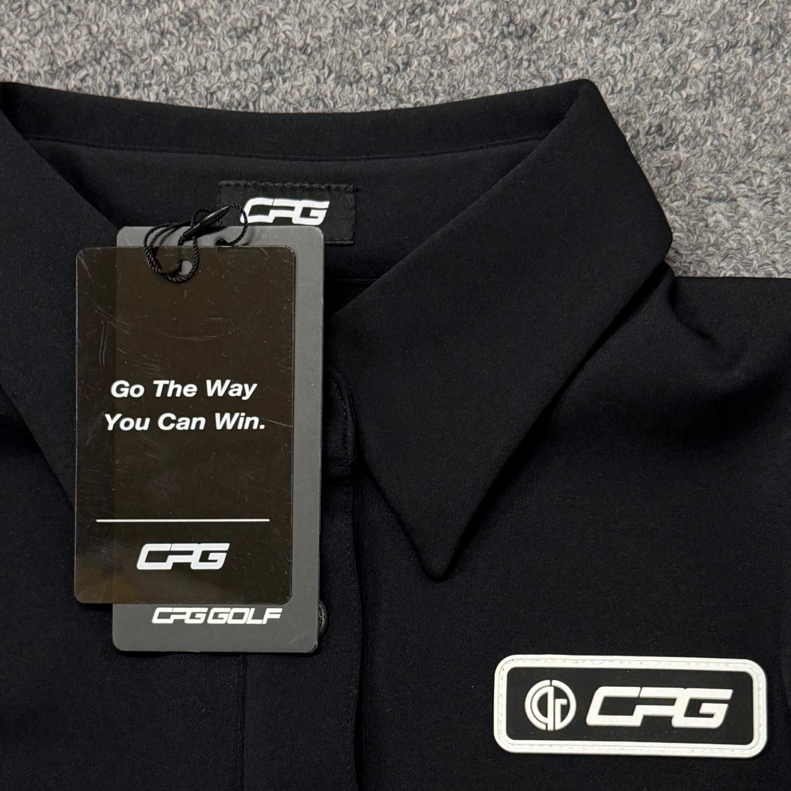 参考上代33000円 未使用 CPG GOLF ノースリーブストレッチポロ