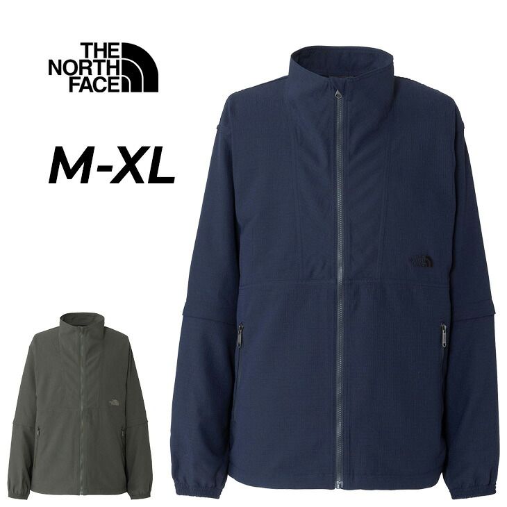 ザ・ノース・フェイス ブルゾン メンズ THE NORTH FACE ジャケット 半袖・長袖 2WAY仕様 軽量 通気 UVガード 無地 上着 ウエア スポーツ 男女兼用 大人用 ジャンバー /NP72554