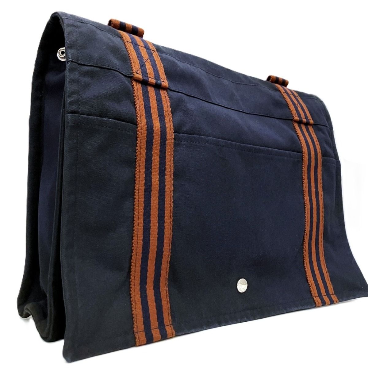 エルメス HERMES フールトゥ バサスMM トートバッグ キャンバス ユニ