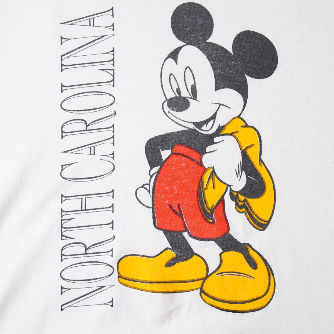 90s USA製 ディズニー Disney ミッキー MICKEY Tシャツ XL ホワイト