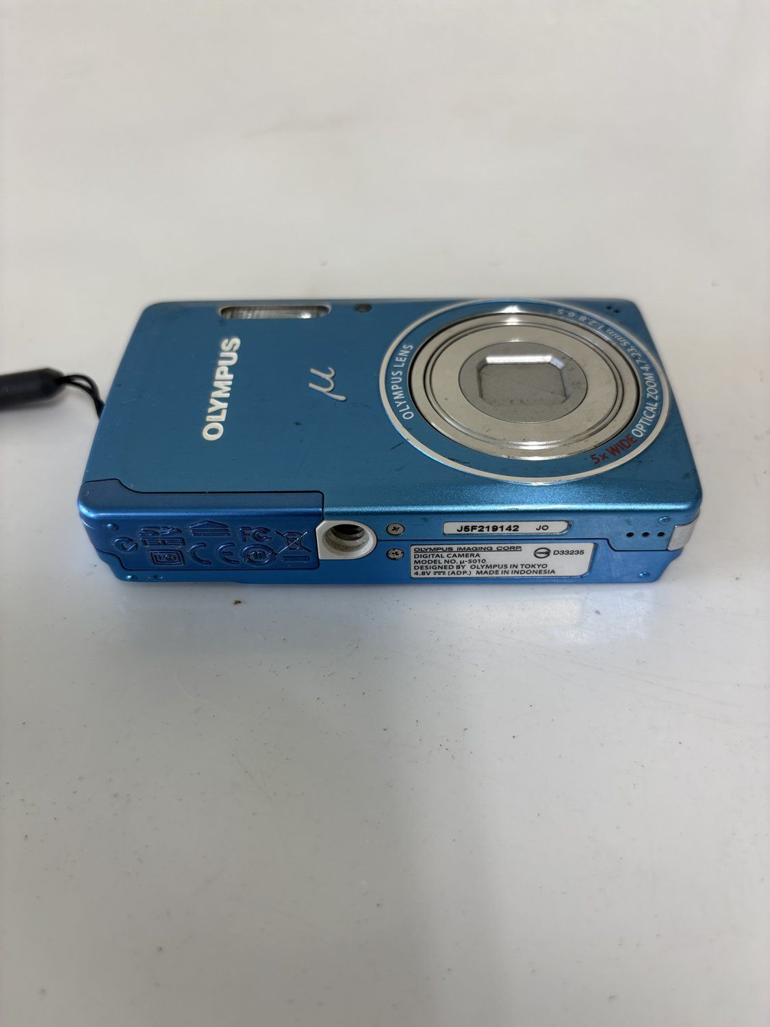 ジャンク】OLYMPUS オリンパス μ-5010 ミュー ブルー デジタルカメラ