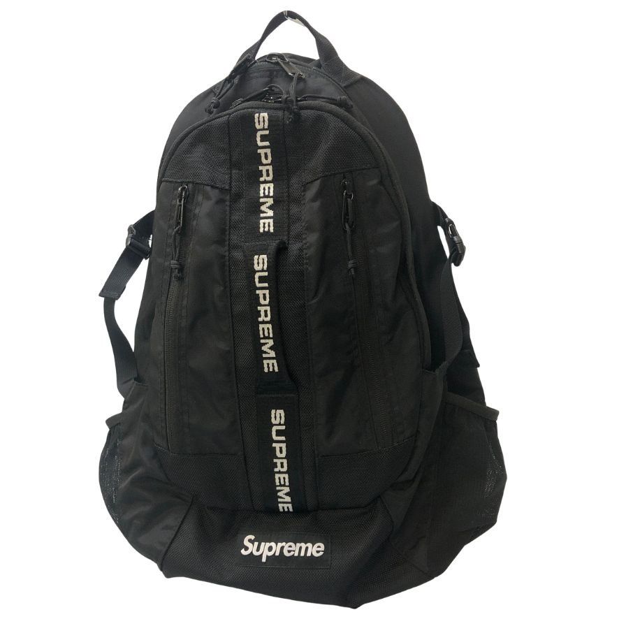 シュプリーム 22FW バックパック ブラック Supreme【AFE2】 シュプリーム 22FW バックパック ブラック Supreme【AFE2】 - メルカリ