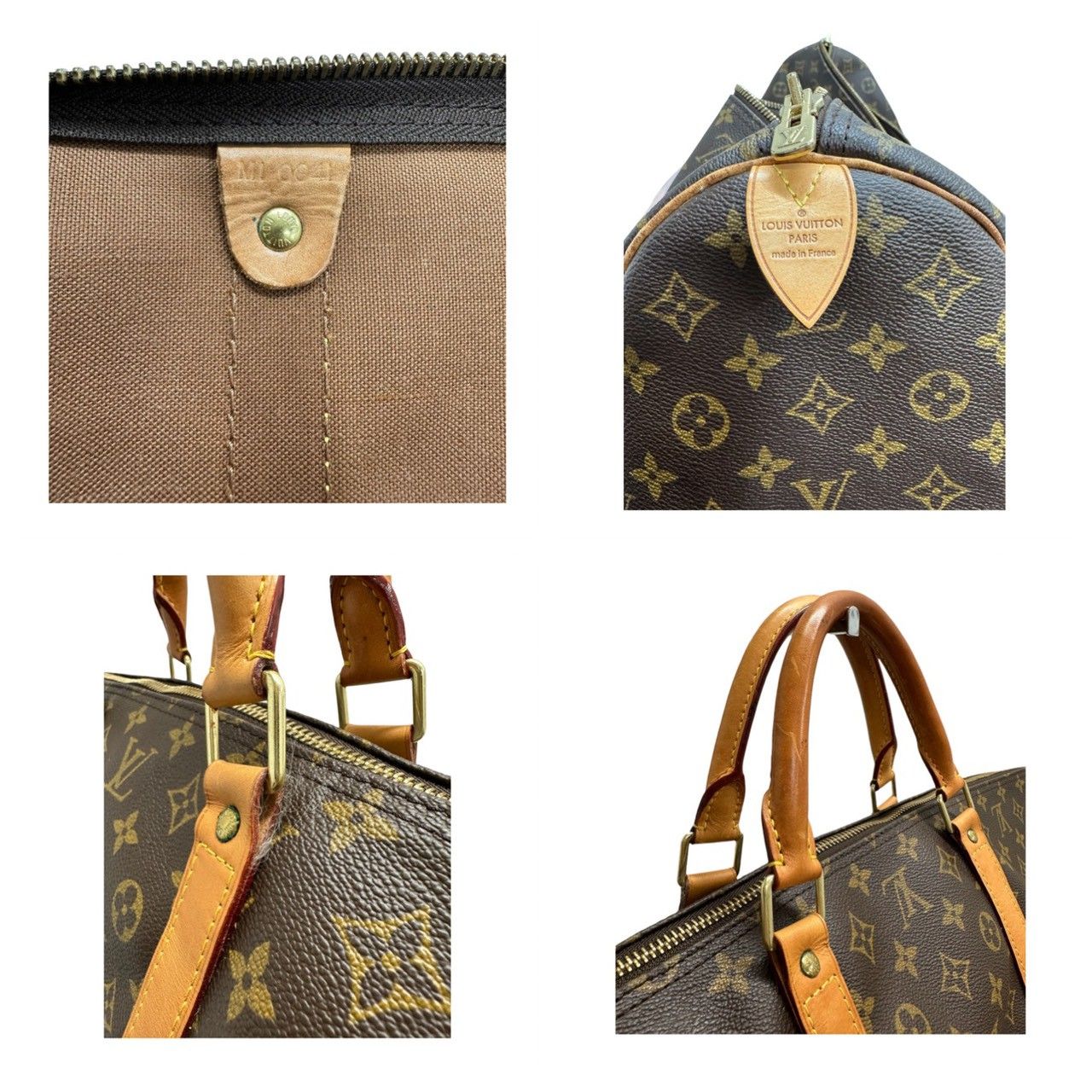 LOUIS VUITTON ルイヴィトン モノグラム キーポル ブラウン PVC