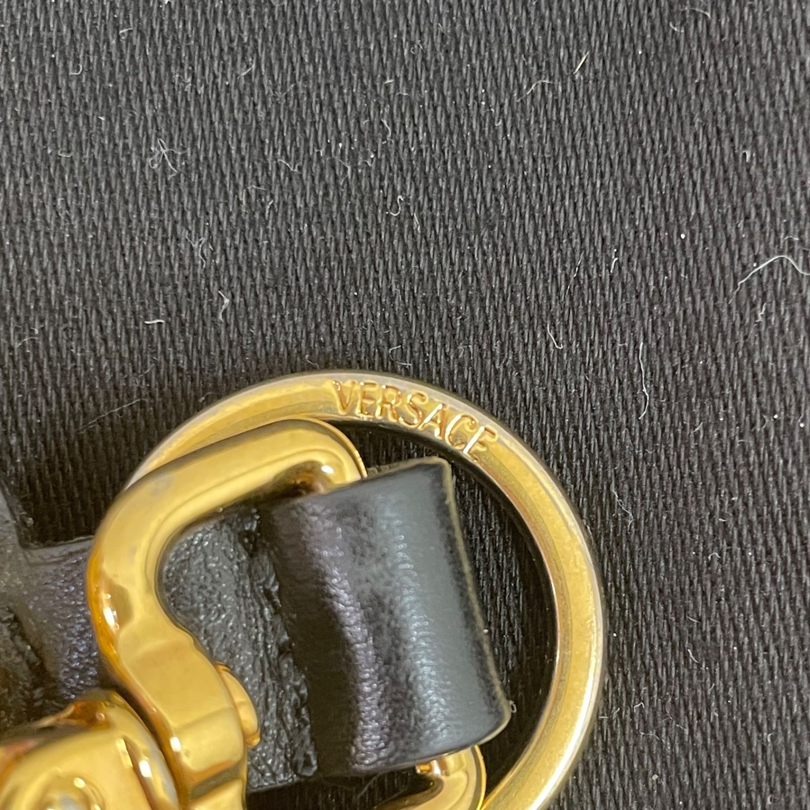 □ヴェルサーチ VERSACE キーホルダー ラ メドゥーサ レザー キー