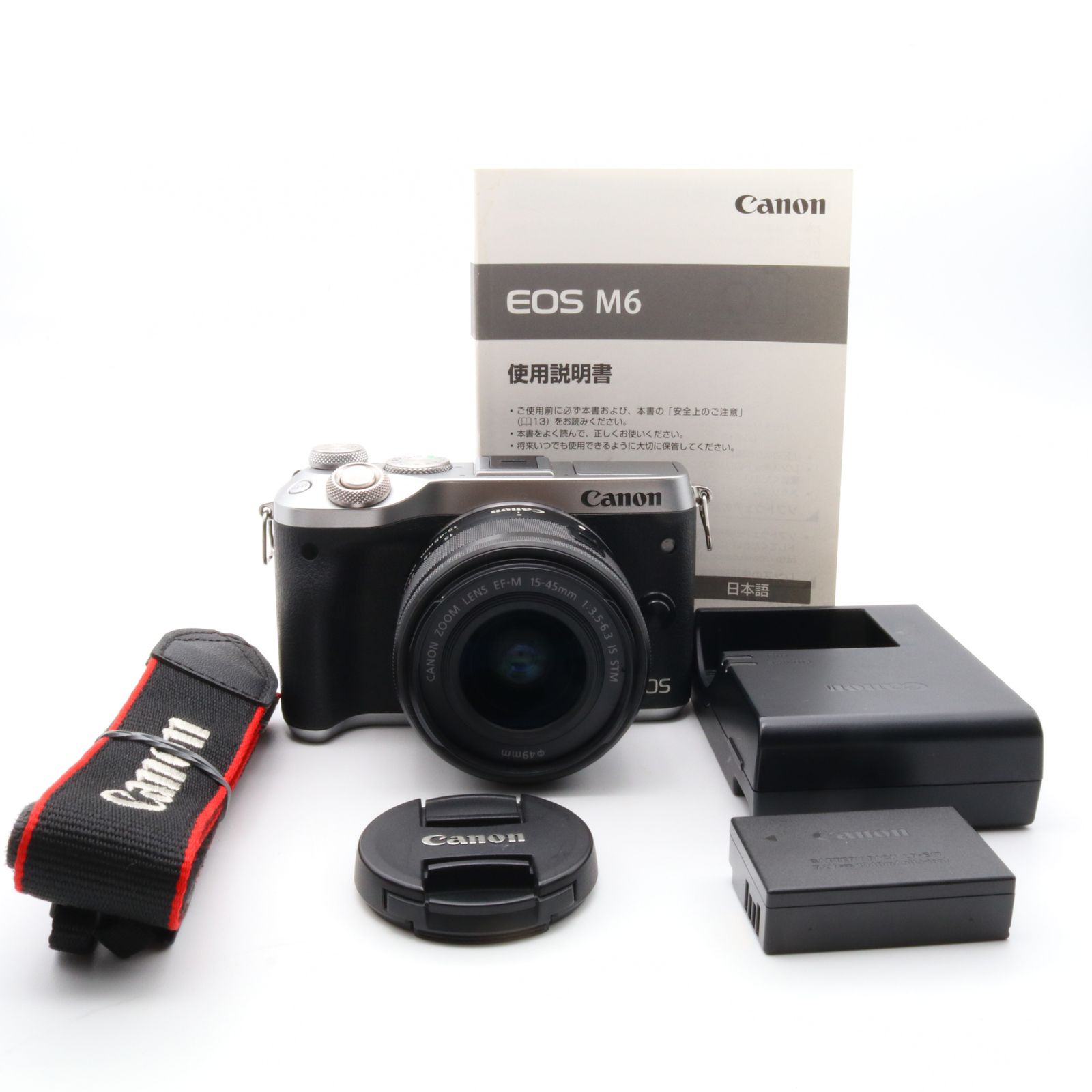 Canon ミラーレス一眼カメラ EOS M6 レンズキット(シルバー) EF-M15-45mm F3.5-6.3 IS STM 付属 EOSM6SL-1545ISSTMLK