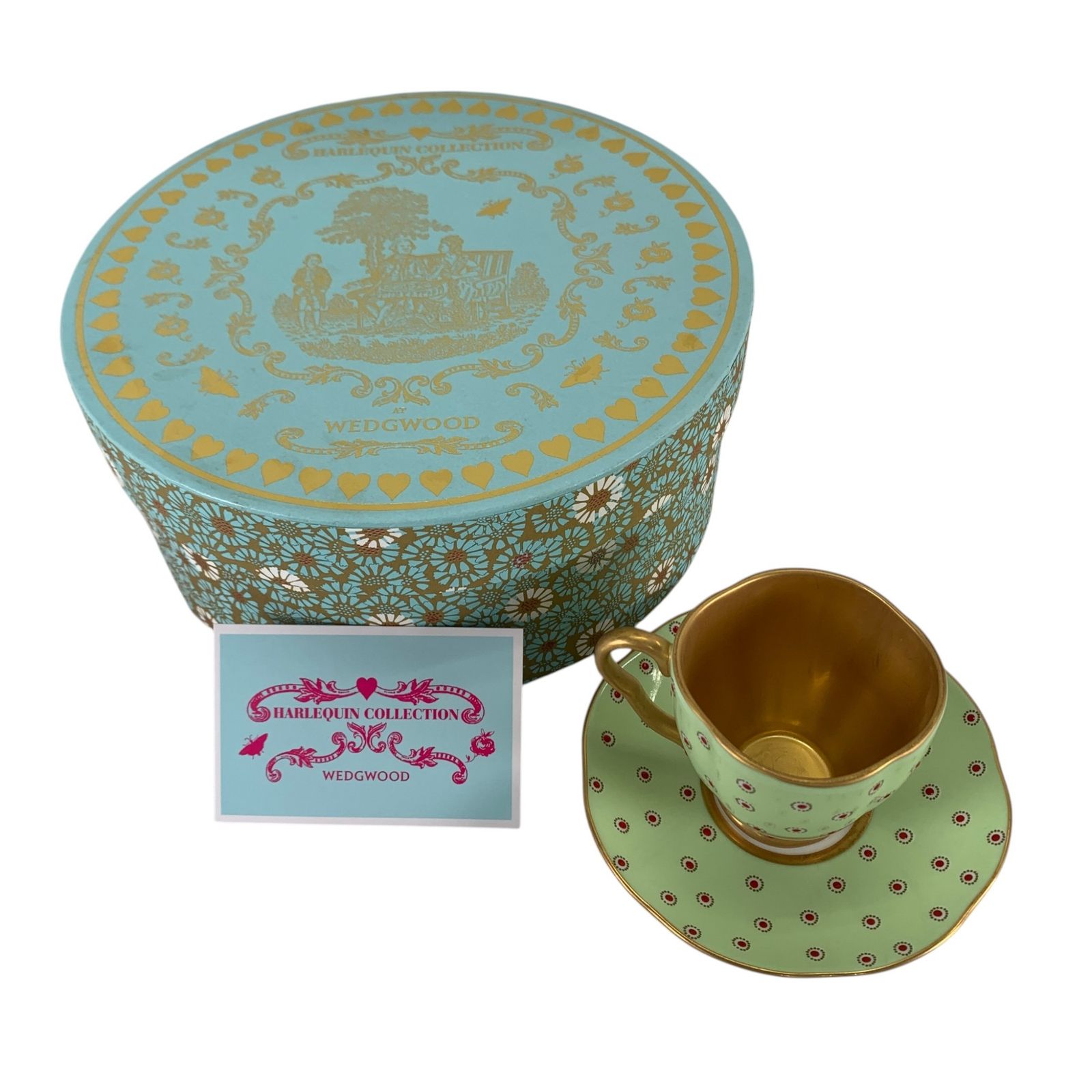 ウェッジウッド ハーレクインコレクション カップ＆ソーサー WEDGWOOD