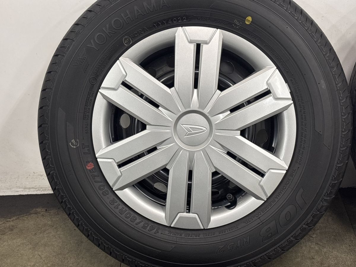 はじくろダイハツアトレー新車外し純正12インチのブラックホイール3個 はじくろ様専用ダイハツアトレー新車外し純正12インチのブラック