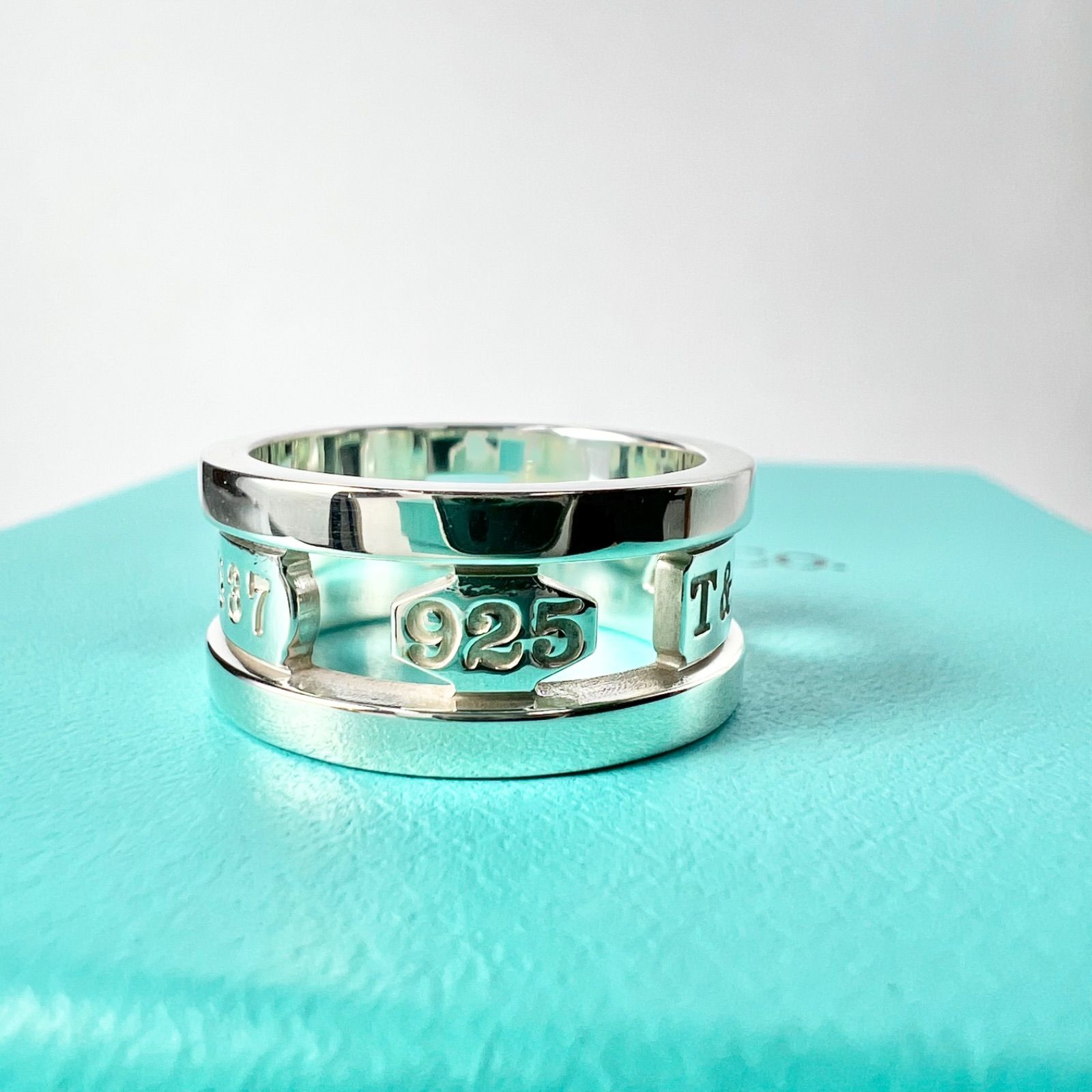 極美品 ティファニー 1837 エレメント リング 13.5号 TIFFANY&CO. SV