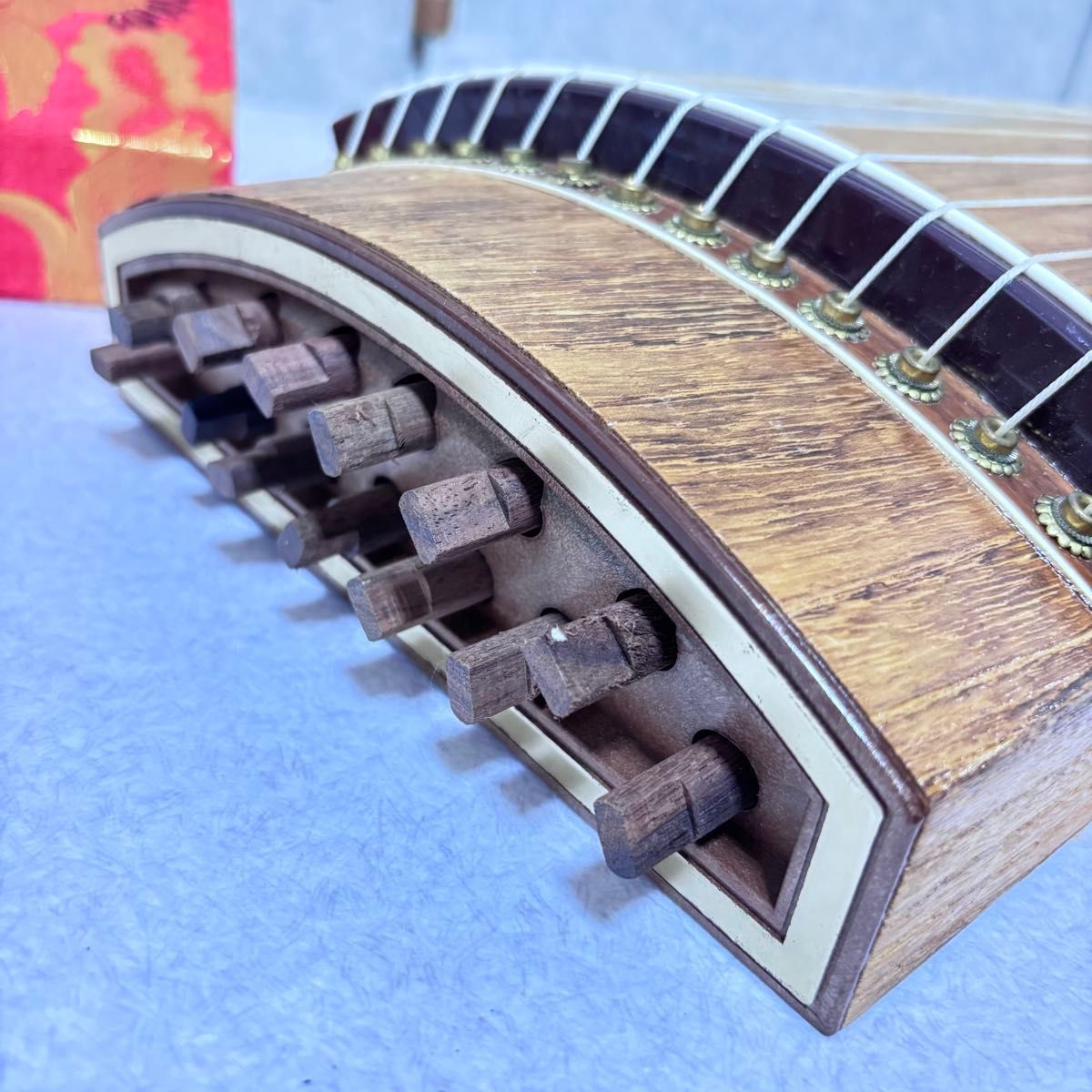 □【美品】三尺琴 13弦 弾龍 和楽器 ミニ琴 - メルカリ