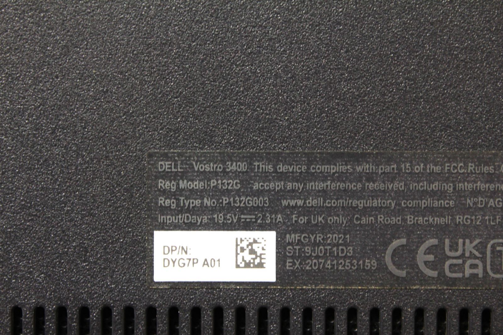 現状品/中古ノートPC】Dell〈Vostro 3400〉第11世代Core i3/SSD256GB+