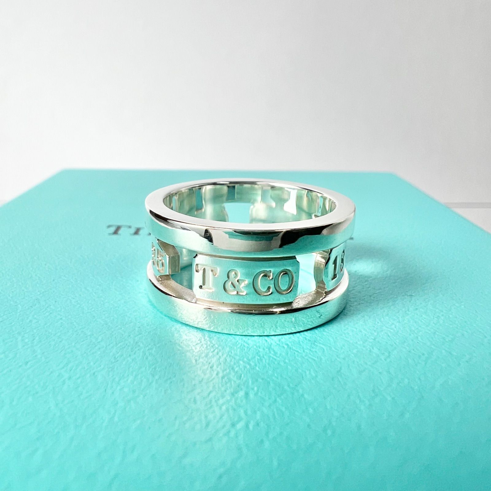 極美品 ティファニー 1837 エレメント リング 10号 TIFFANY&CO. SV 925