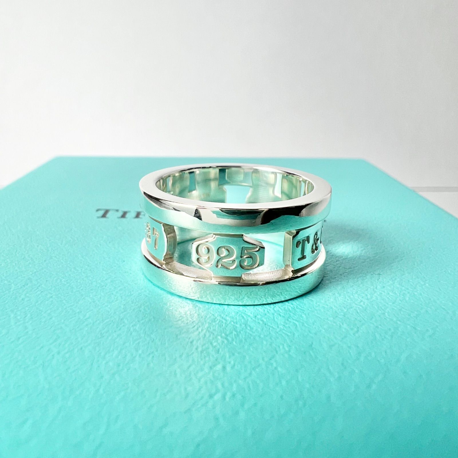 極美品 ティファニー 1837 エレメント リング 10号 TIFFANY&CO. SV 925