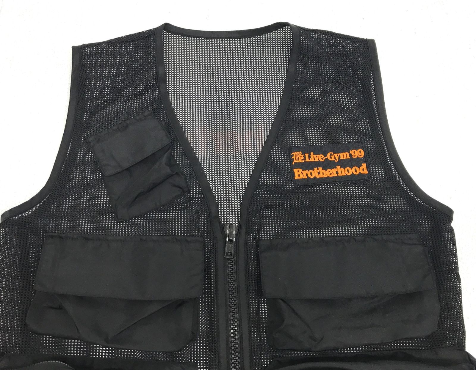B’z LIVE-GYM ’99 Brotherhood メッシュベスト L 盛岡19-0193］ B'z メッシュ素材ベスト Lサイズ ブラック B'z LIVE-GYM