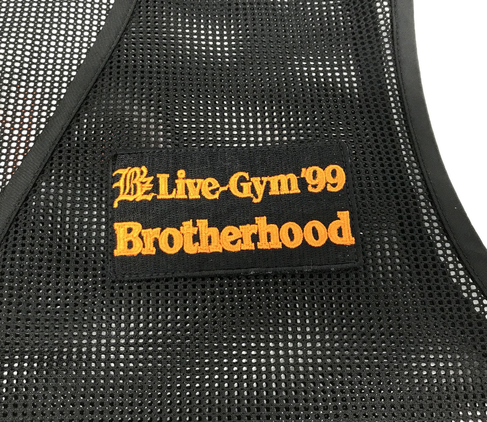 盛岡19-0193］ B'z メッシュ素材ベスト Lサイズ ブラック B'z LIVE-GYM