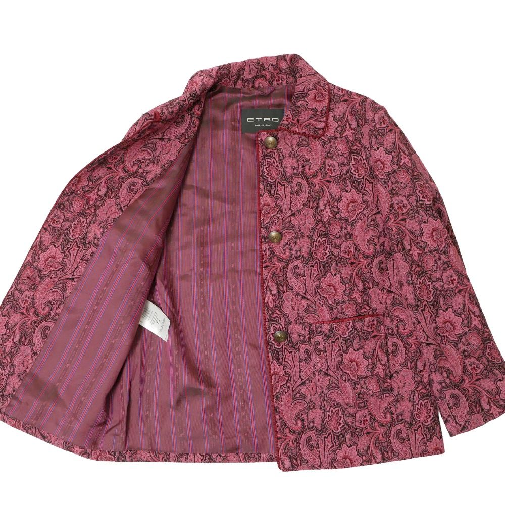 □美品□ETRO エトロ ジャケット サイズ42 ペイズリー ジャガード