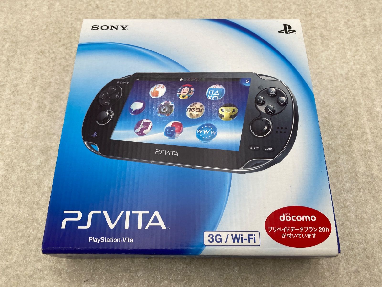 ◆PlayStation Vita本体 3G／Wi－Fiモデル クリスタル・ブラック ［SIMカード付属なし］ （PCH－1100AA01）　0012568202