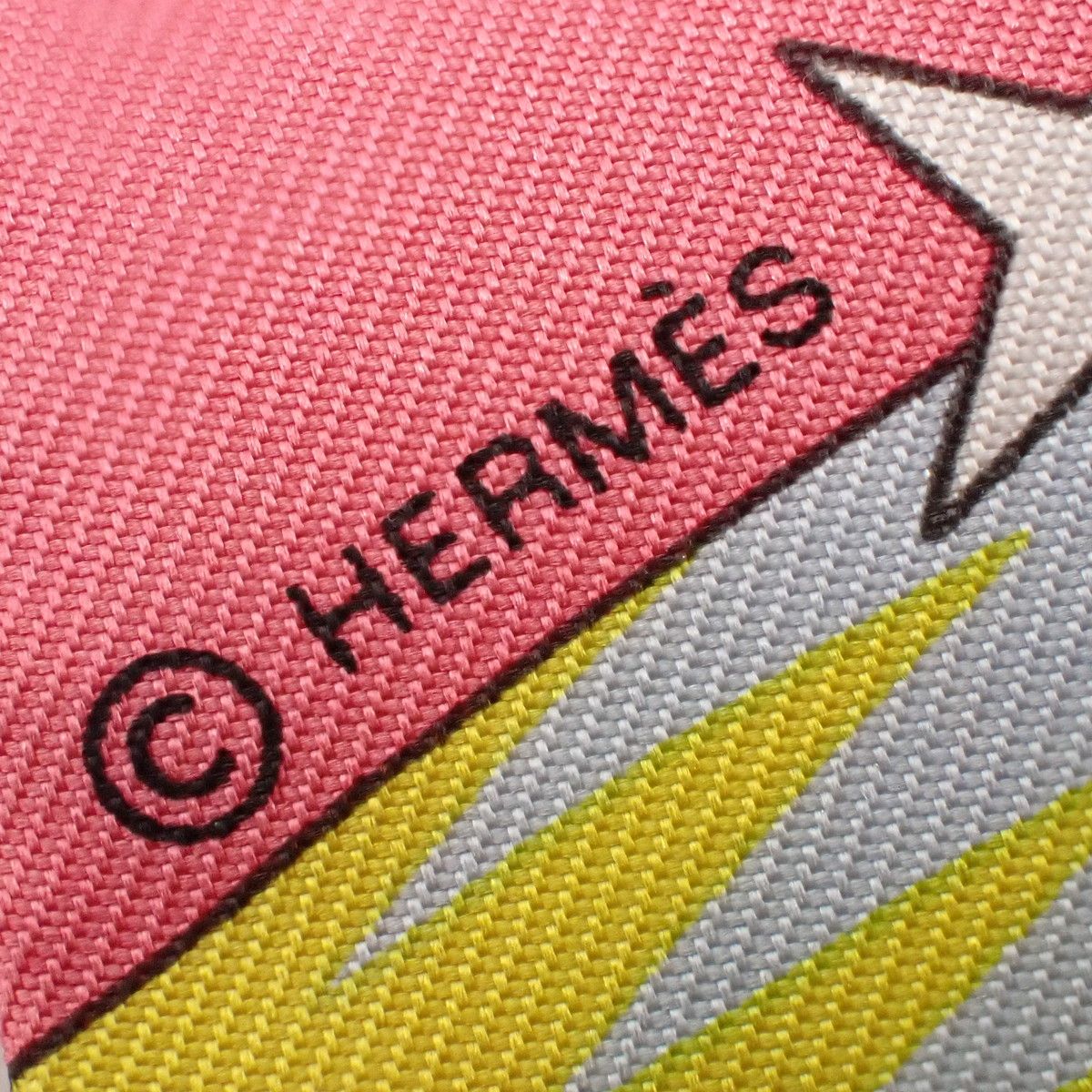 HERMES(エルメス) ペガサスの源泉 ツイリー ピンク マルチカラー