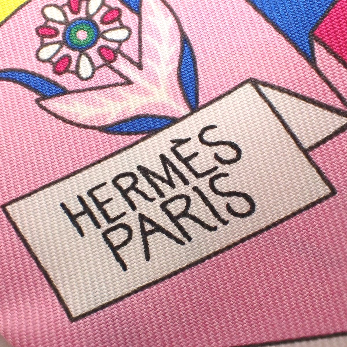 HERMES(エルメス) ペガサスの源泉 ツイリー ピンク マルチカラー