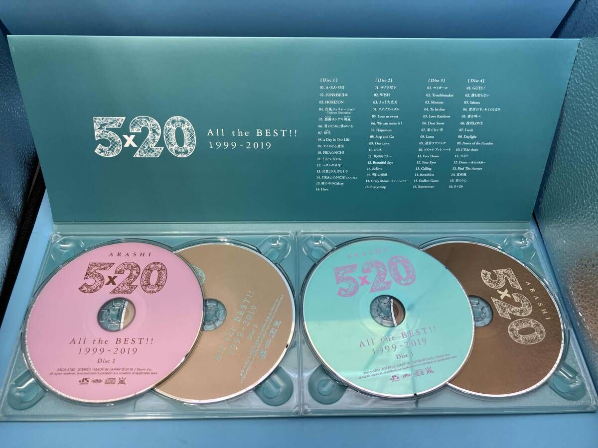 付属品欠品 嵐 CD 5×20 All the BEST!! 1999-2019(初回限定盤1)(DVD付