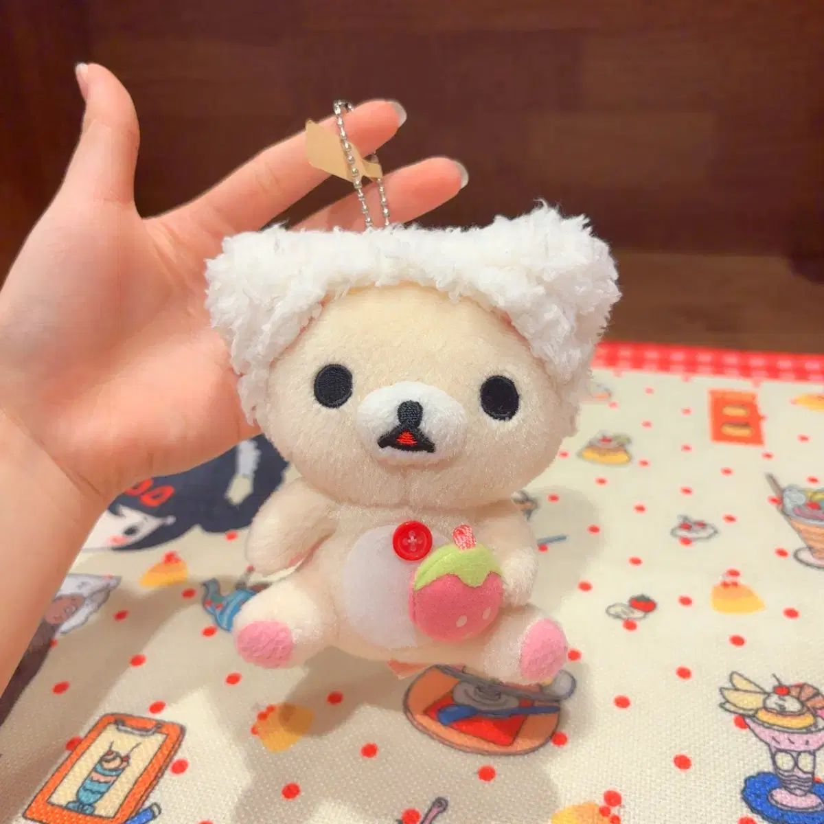クラシック San-X コリラックマ シャワーシリーズ いちご ぬいぐるみ キーホルダー 8,600円