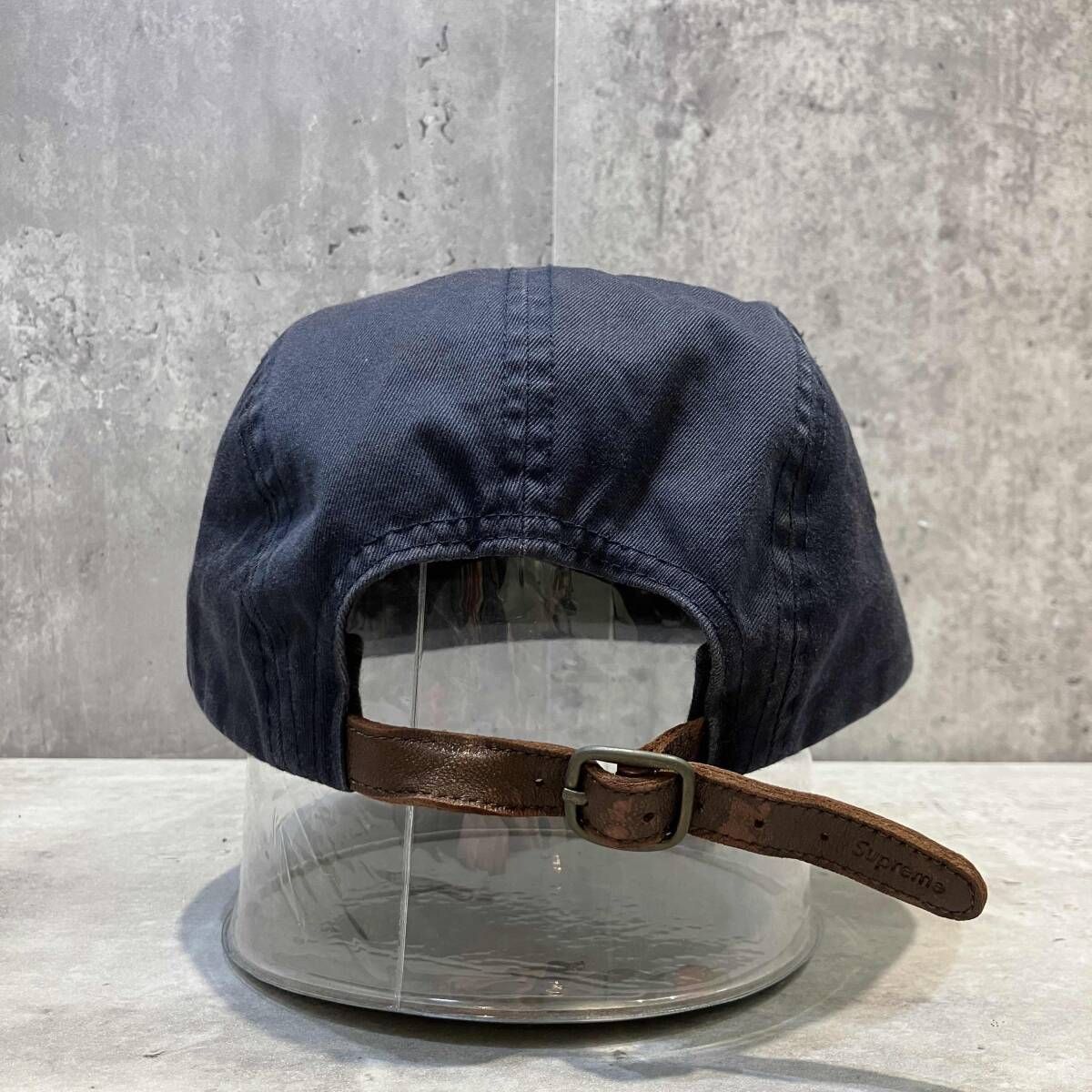 USA製 Supreme キャップ Washed Chino Twill Camp Cap ネイビー