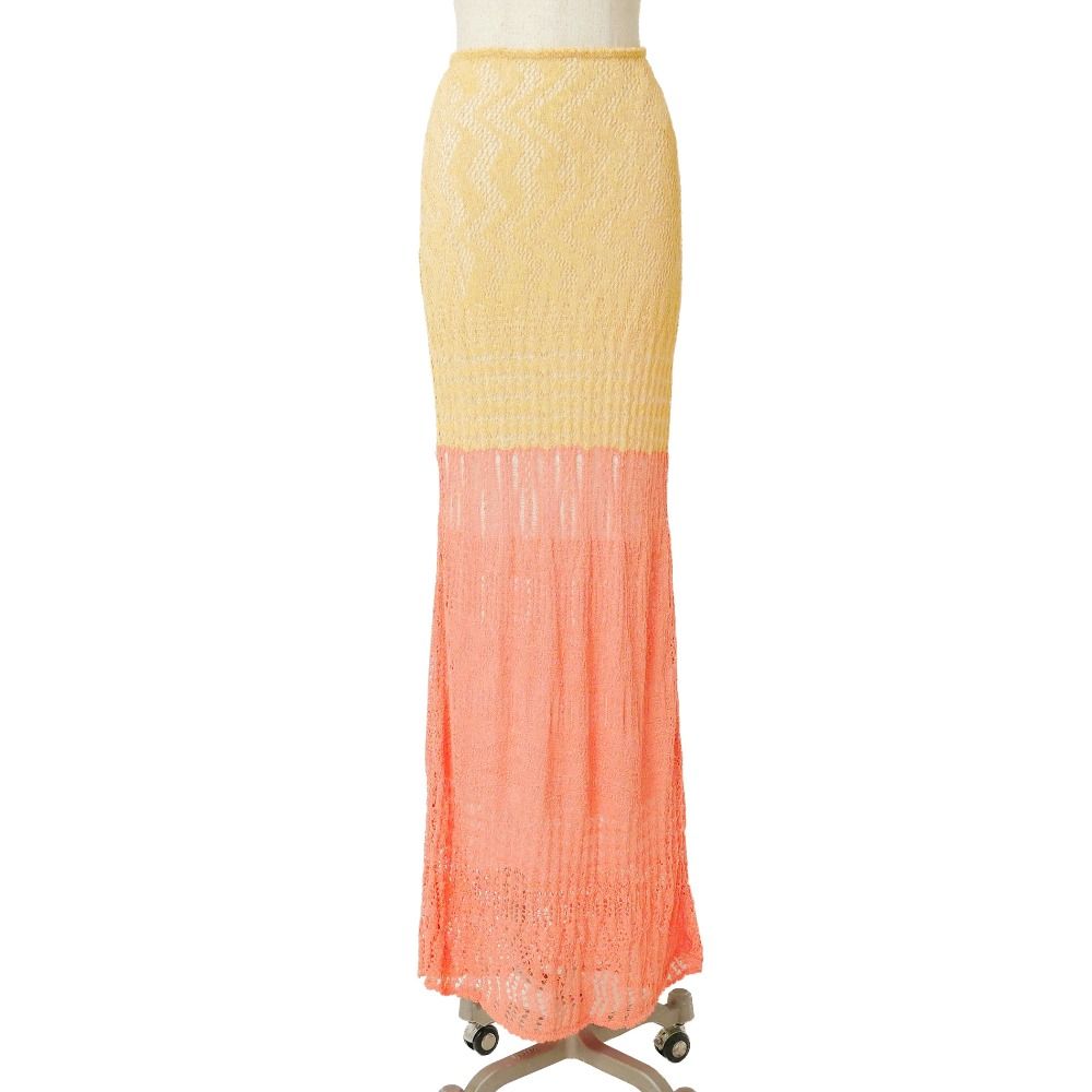 Missoni ミッソーニ ヴィンテージ ロングスカート サイズ44 ニット バイカラー イタリア製 ブランド古着【中古】20260724/RB0240 8,760円