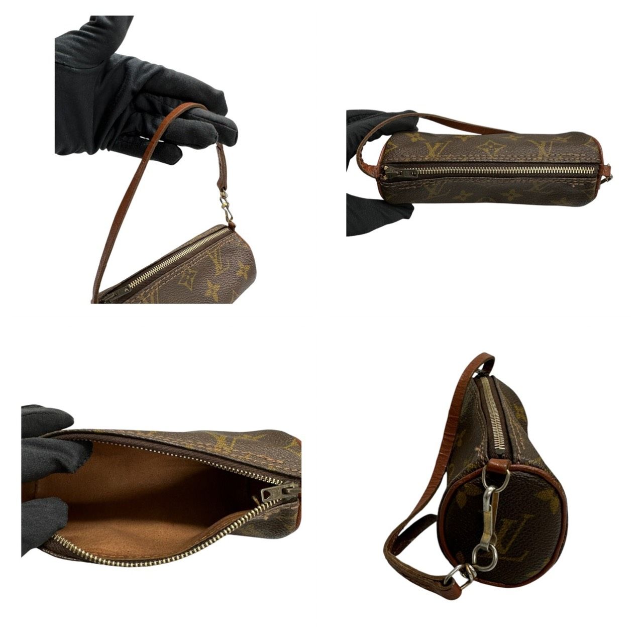 【極美品】ルイヴィトン ポーチ モノグラム PVC ヴィンテージ 美品 LOUIS VUITTON ルイヴィトン モノグラム ブラウン PVC M51385
