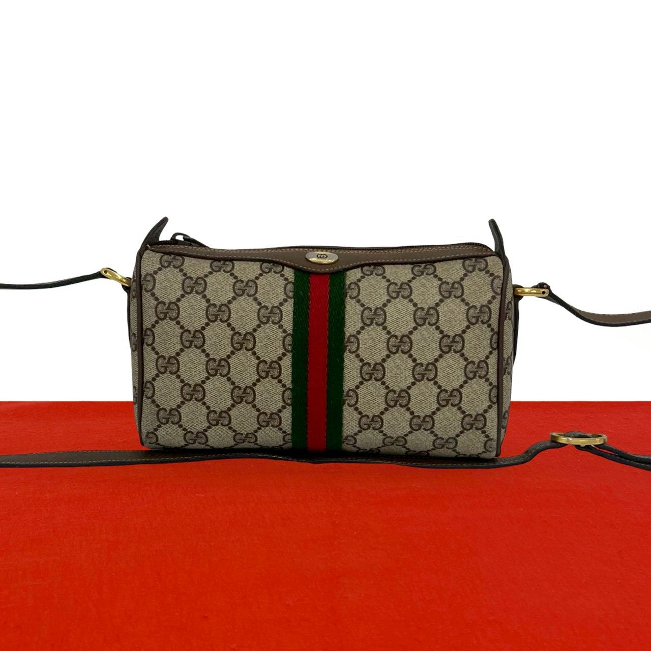 極 美品 GUCCI グッチ オールドグッチ ヴィンテージ シェリーライン GG