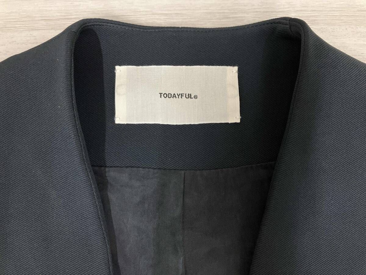 TODAYFUL/トゥデイフル/Collarless Twill JK/カラーレスツイル