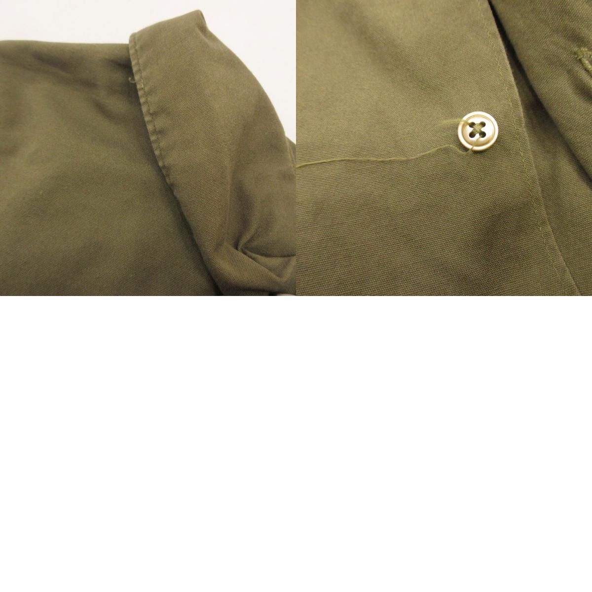 姫路東店】 中古 COMOLI | コモリ 長袖シャツ OD オープンカラーシャツ