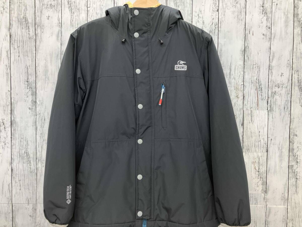 CHUMS チャムス リバーシブルフリースジャケット CH14-1252 SIZE L ブラック マスタード