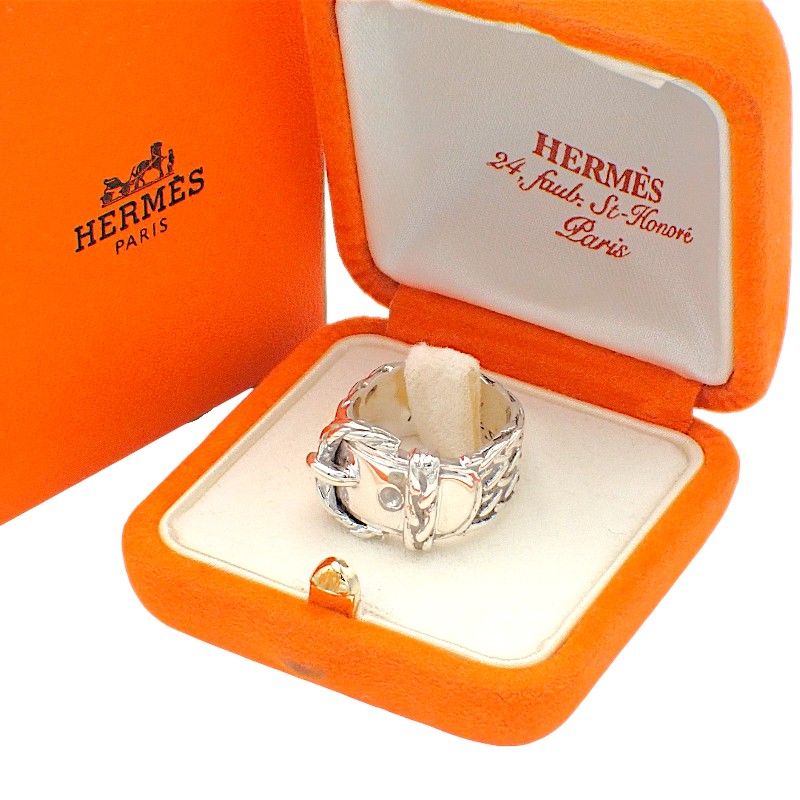 エルメス HERMES ディアンヌ リング 指輪 保存箱付属 シルバー925 53