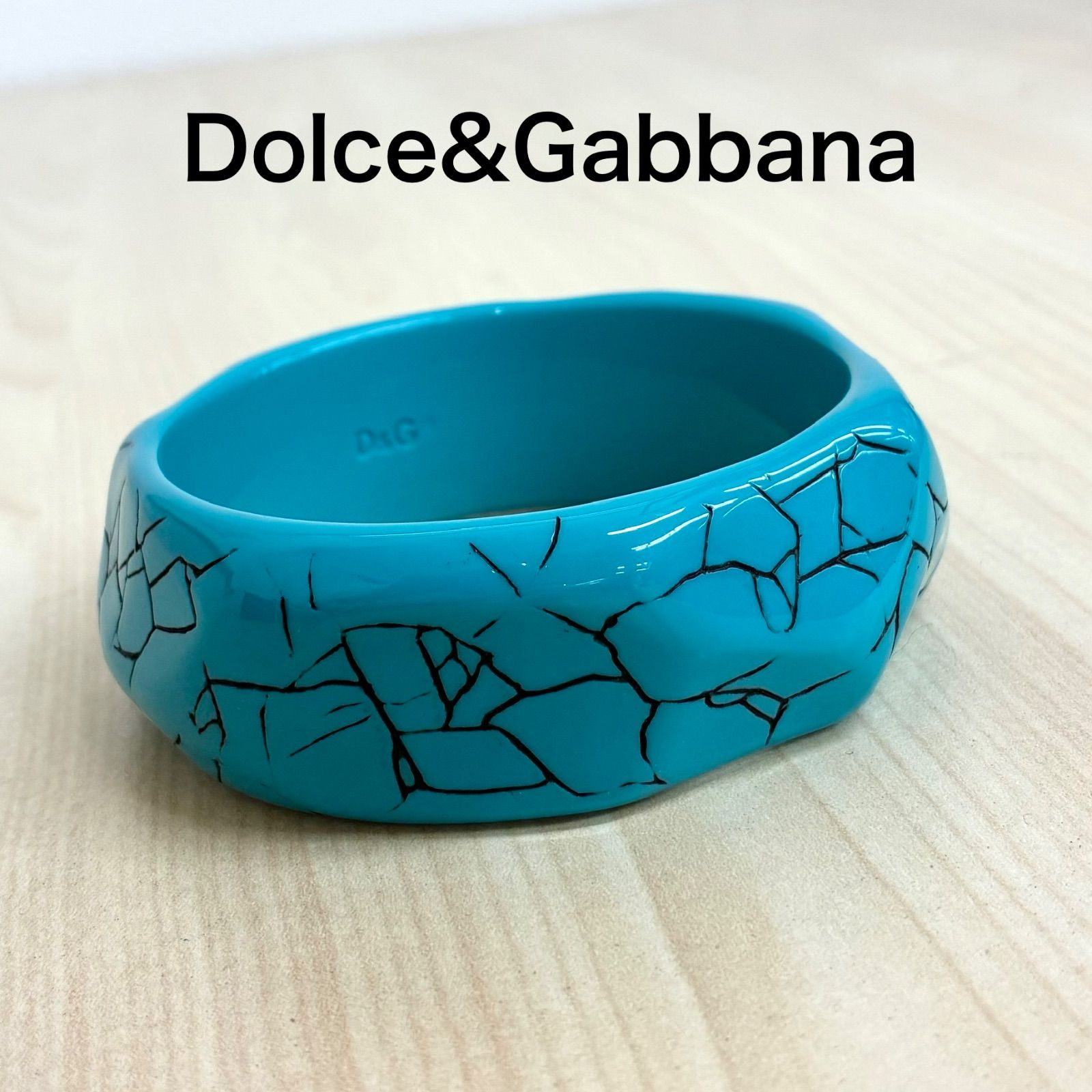 【ドルチェアンドガッバーナ Dolce&gabbana】ターコイズカラーバングル ブレスレッド ブルー系 ⭐︎