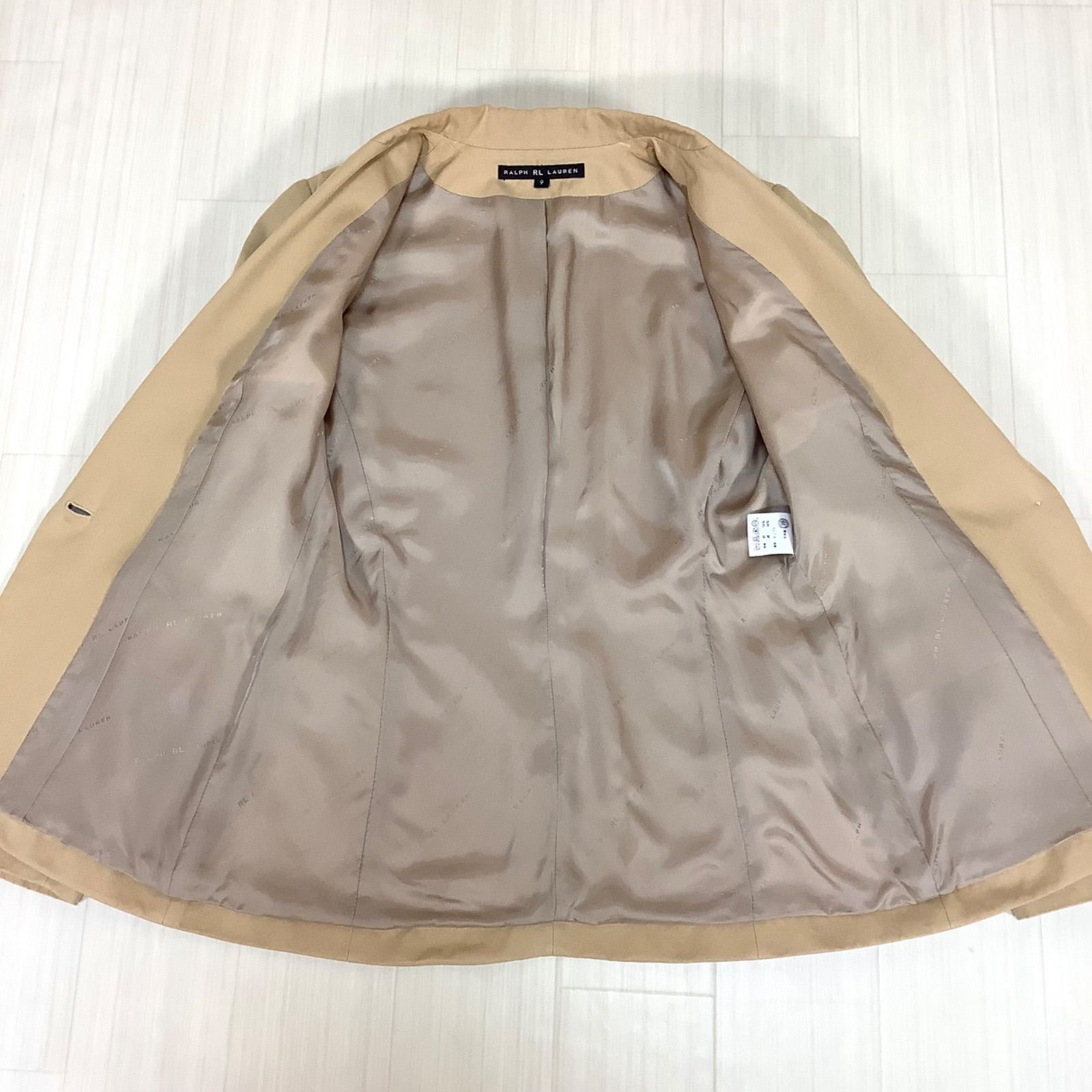 シルク混コットン】 RALPH LAUREN ラルフローレン テーラード